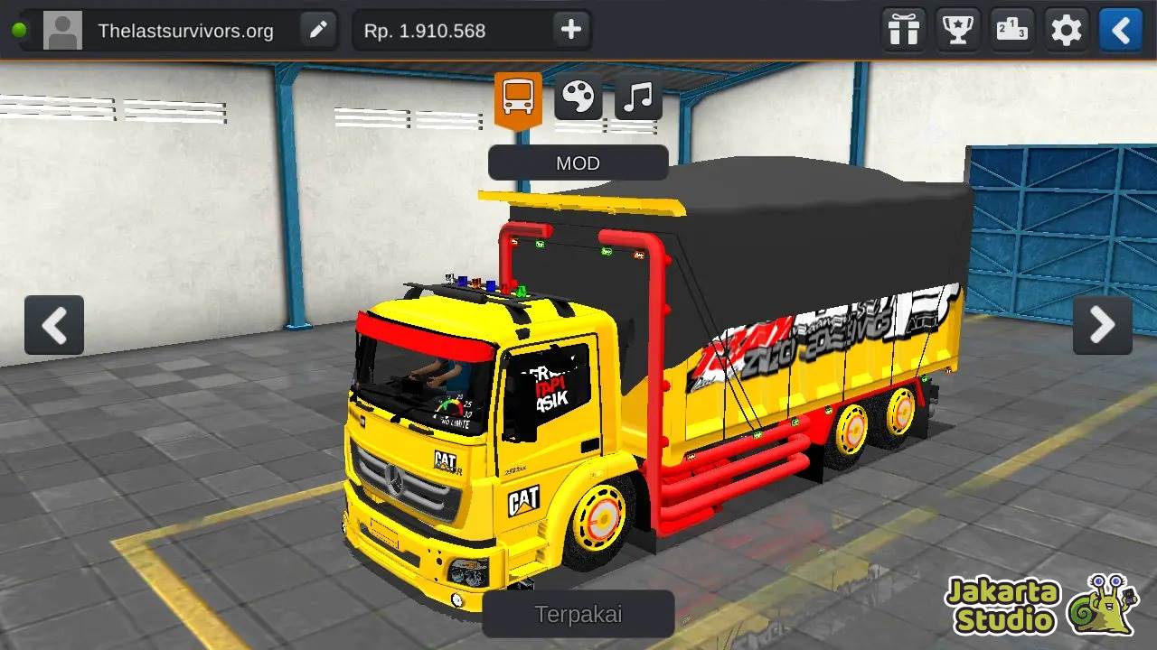 Download Mod Truk Muatan Batubara BUSSID