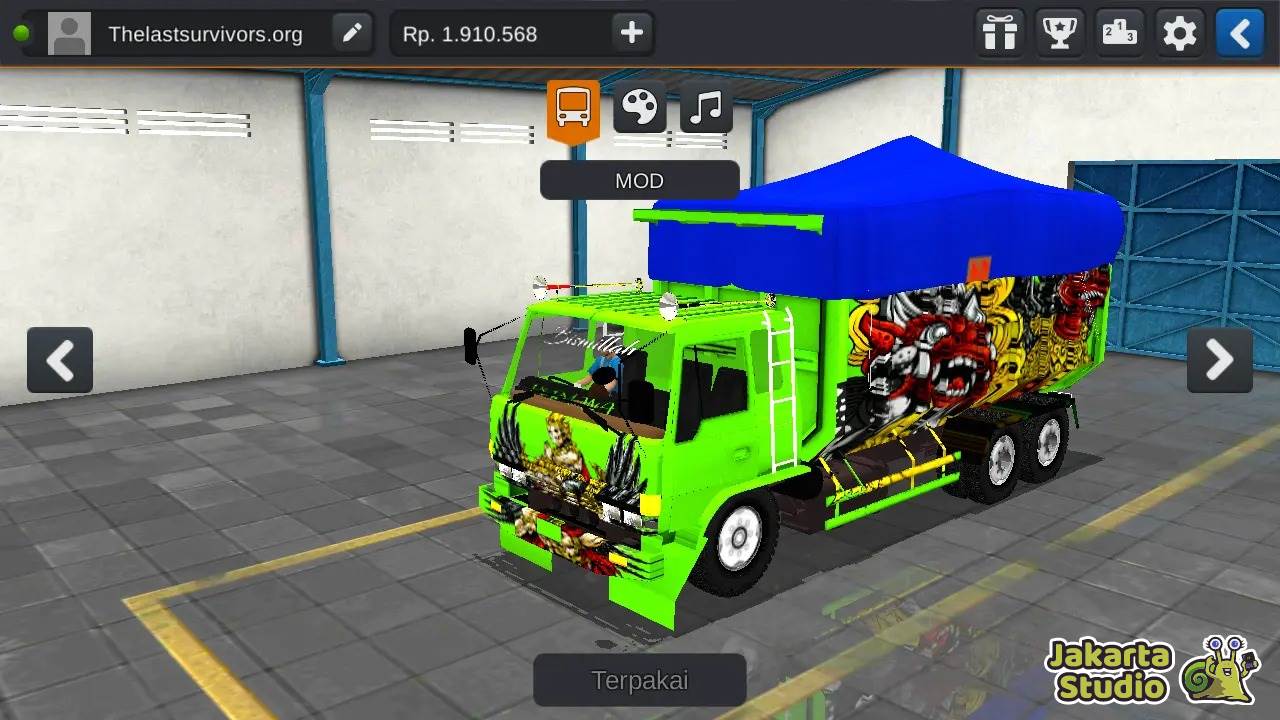 Download Mod Truk Muatan Batubara BUSSID