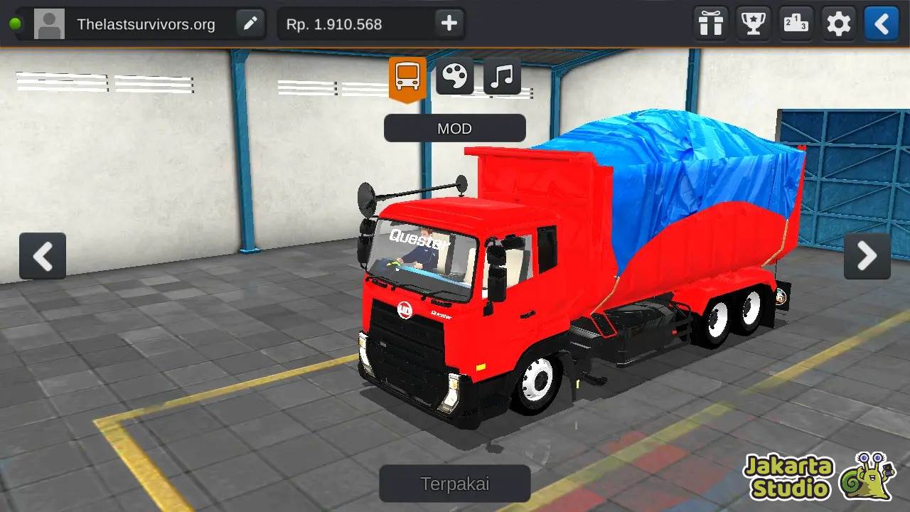 Download Mod Truk Muatan Batubara BUSSID