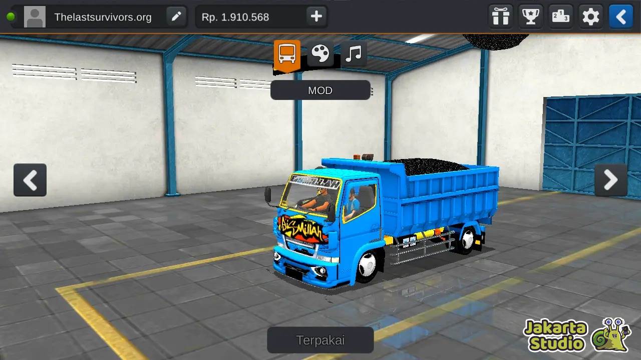 Download Mod Truk Muatan Batubara BUSSID