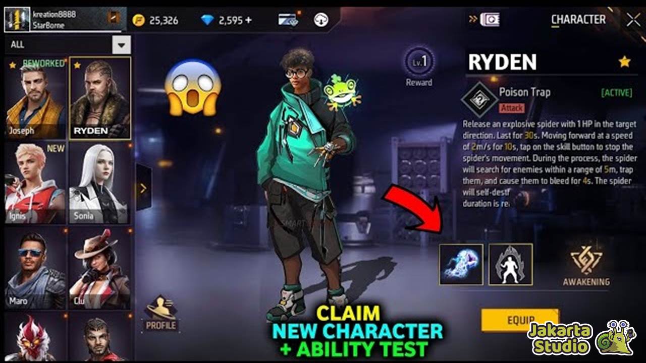 Penjelasan Skill Ryden Free Fire