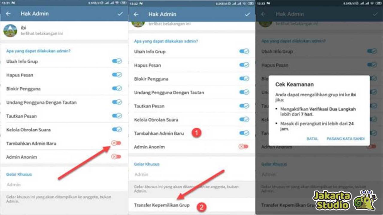 Cara Mengganti Owner Grup Telegram