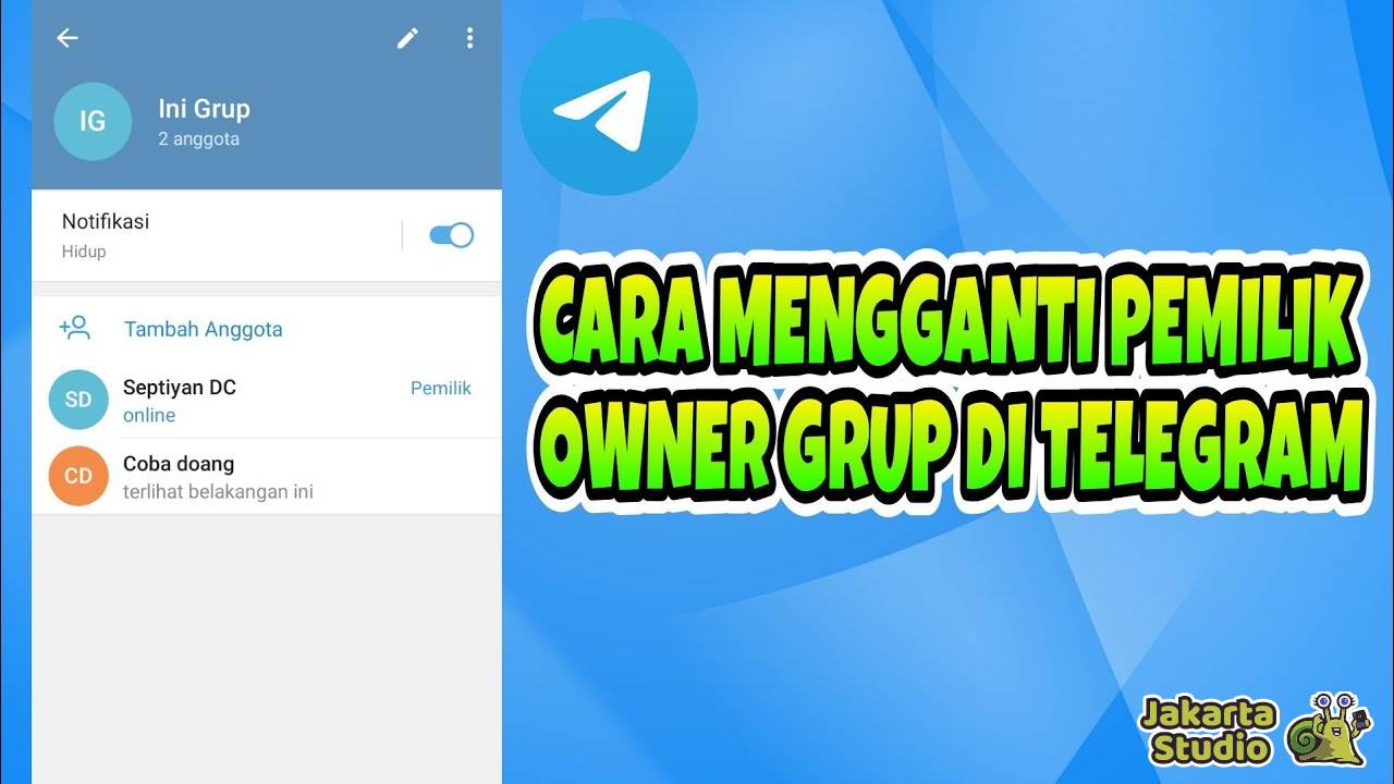 Cara Mengganti Owner Grup Telegram