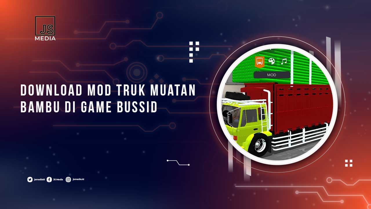 Download Mod Truk Muatan Bambu BUSSID