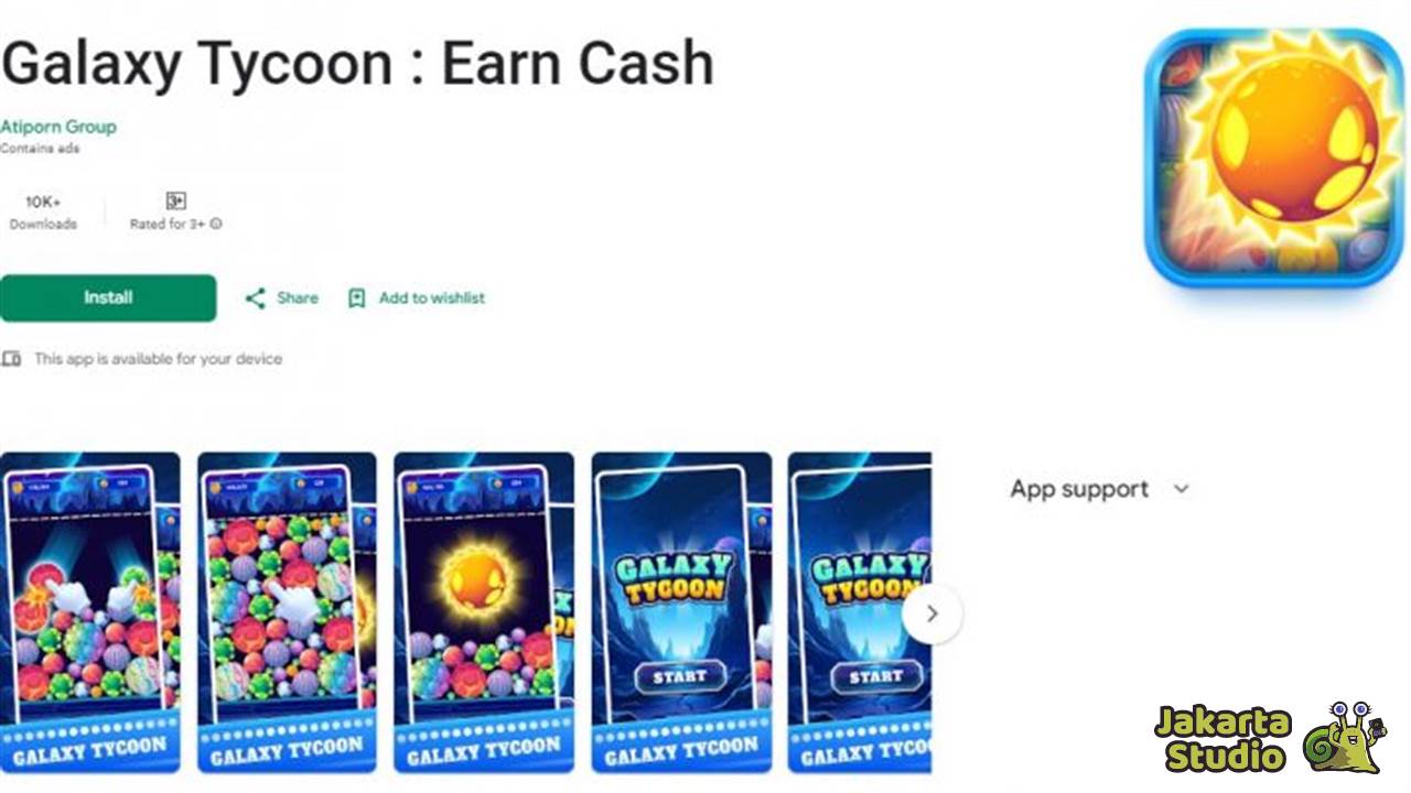 Galaxy Tycoon Aplikasi Penghasil Uang