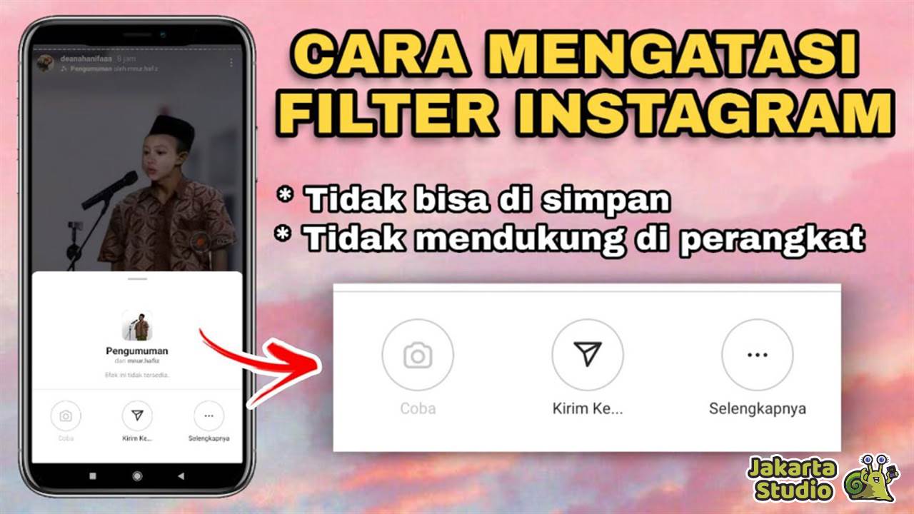 Solusi Efek Ini Tidak Didukung di Perangkat Anda IG 