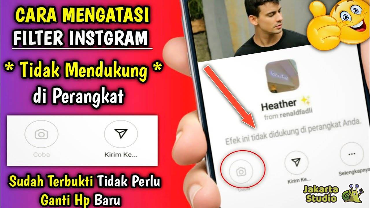 Solusi Efek Ini Tidak Didukung di Perangkat Anda IG 