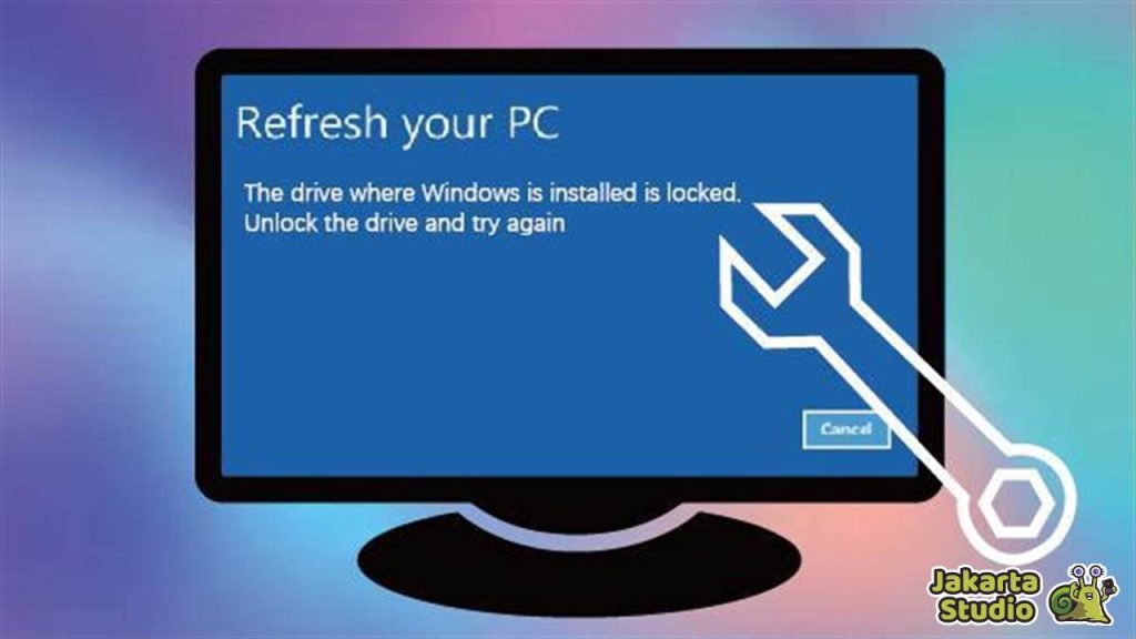Solusi The Drive Where Windows is Installed is Locked