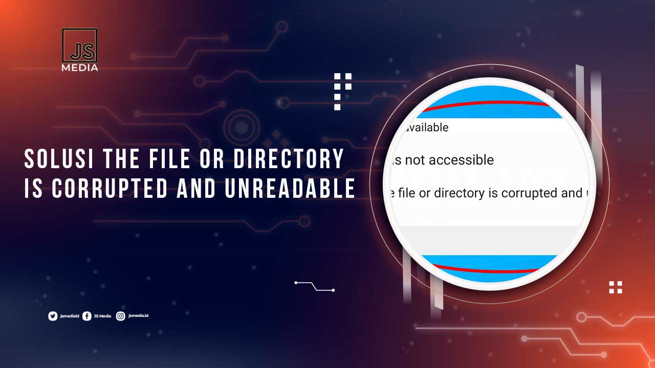 The File or Directory is Corrupted and Unreadable
