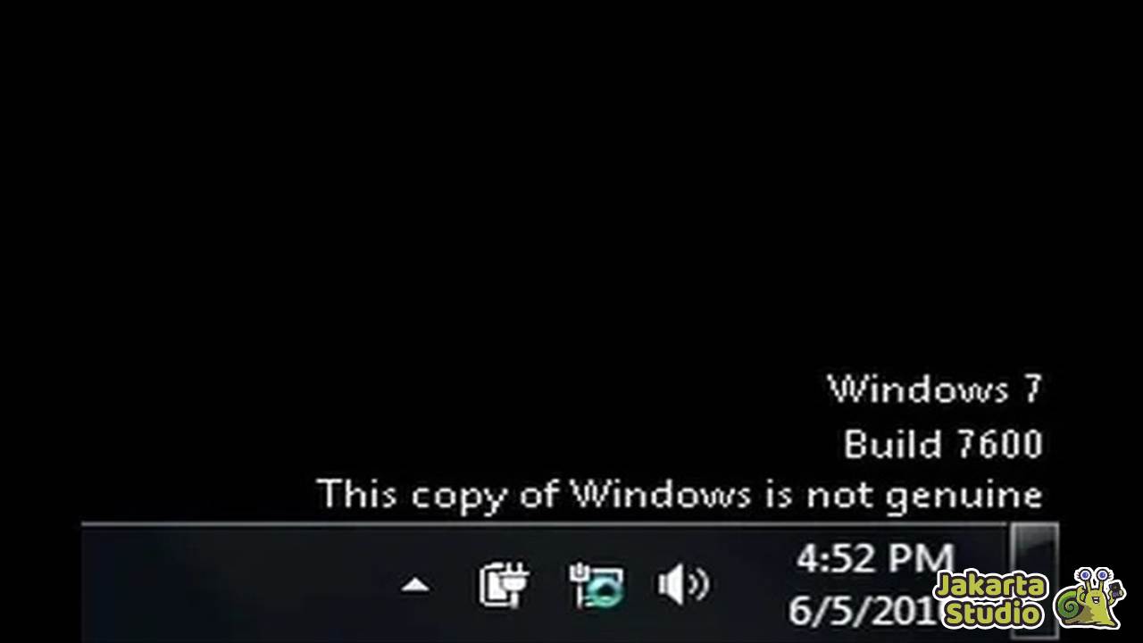 Solusi Windows 7 Not Genuine