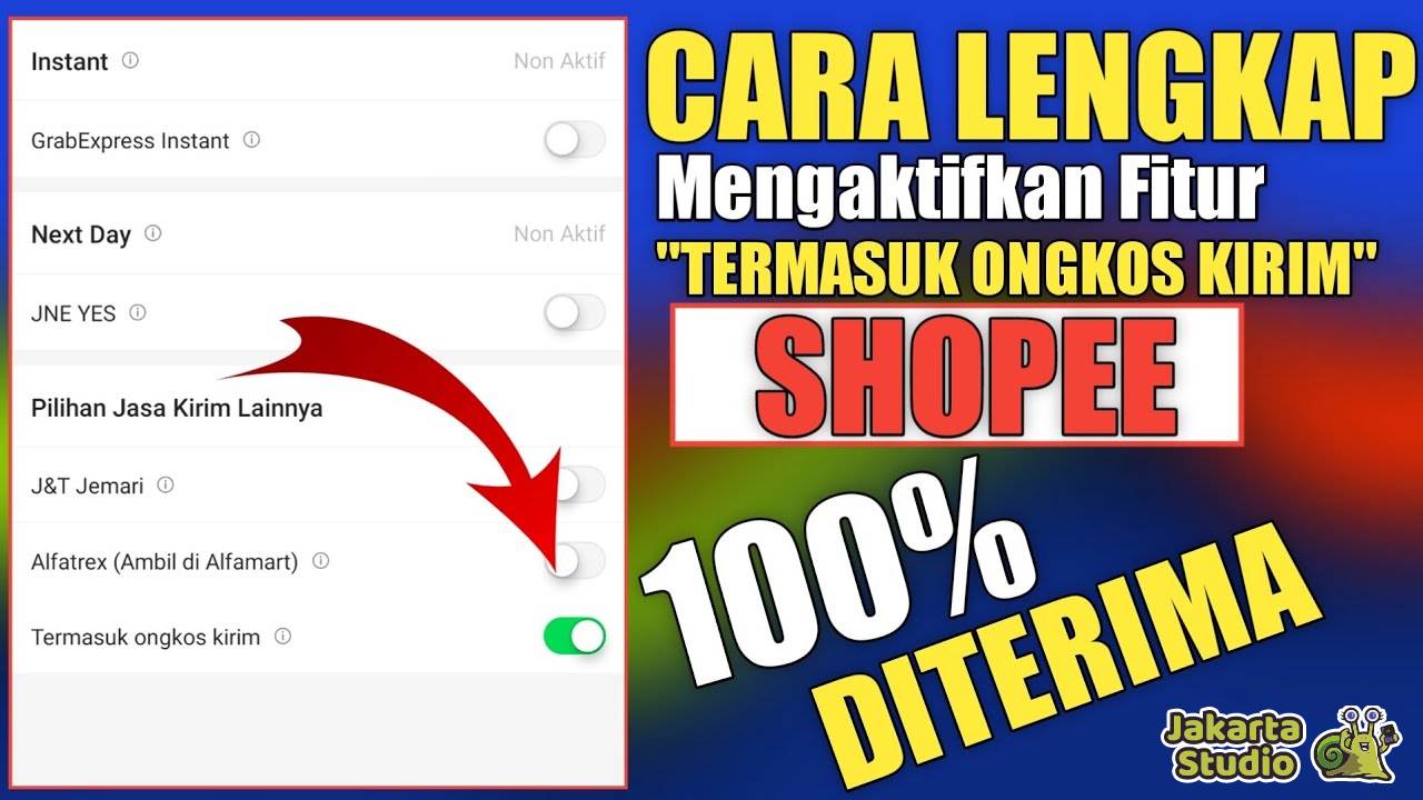 Cara Aktifkan Termasuk Gratis Ongkir Shopee