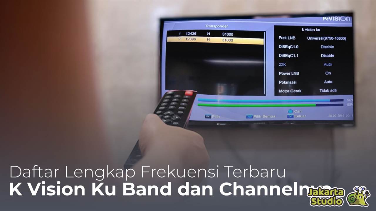 Frekuensi K-Vision KU Band Terbaru 2024 Lengkap