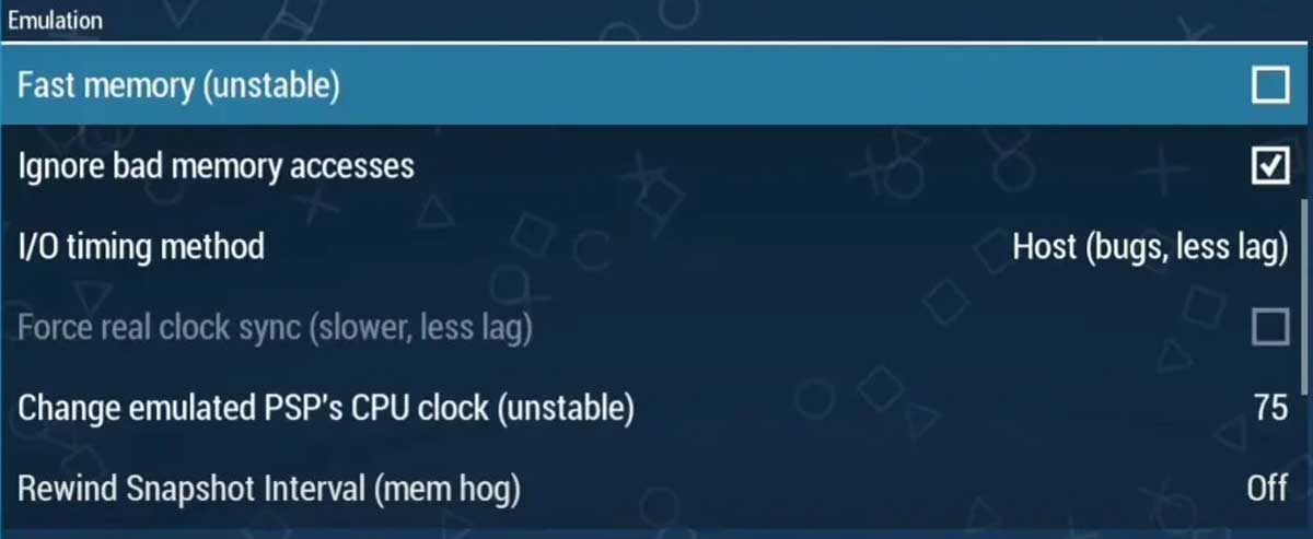 Settingan Emulator PPSSPP Terbaik 