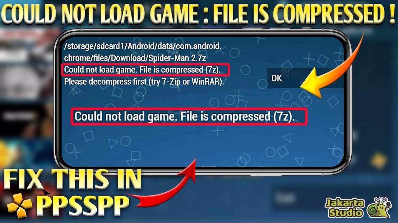 Solusi Could Not Load Game PPSSPP