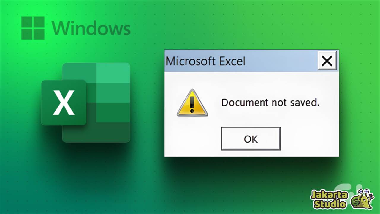 Solusi Excel Tidak Bisa Disave