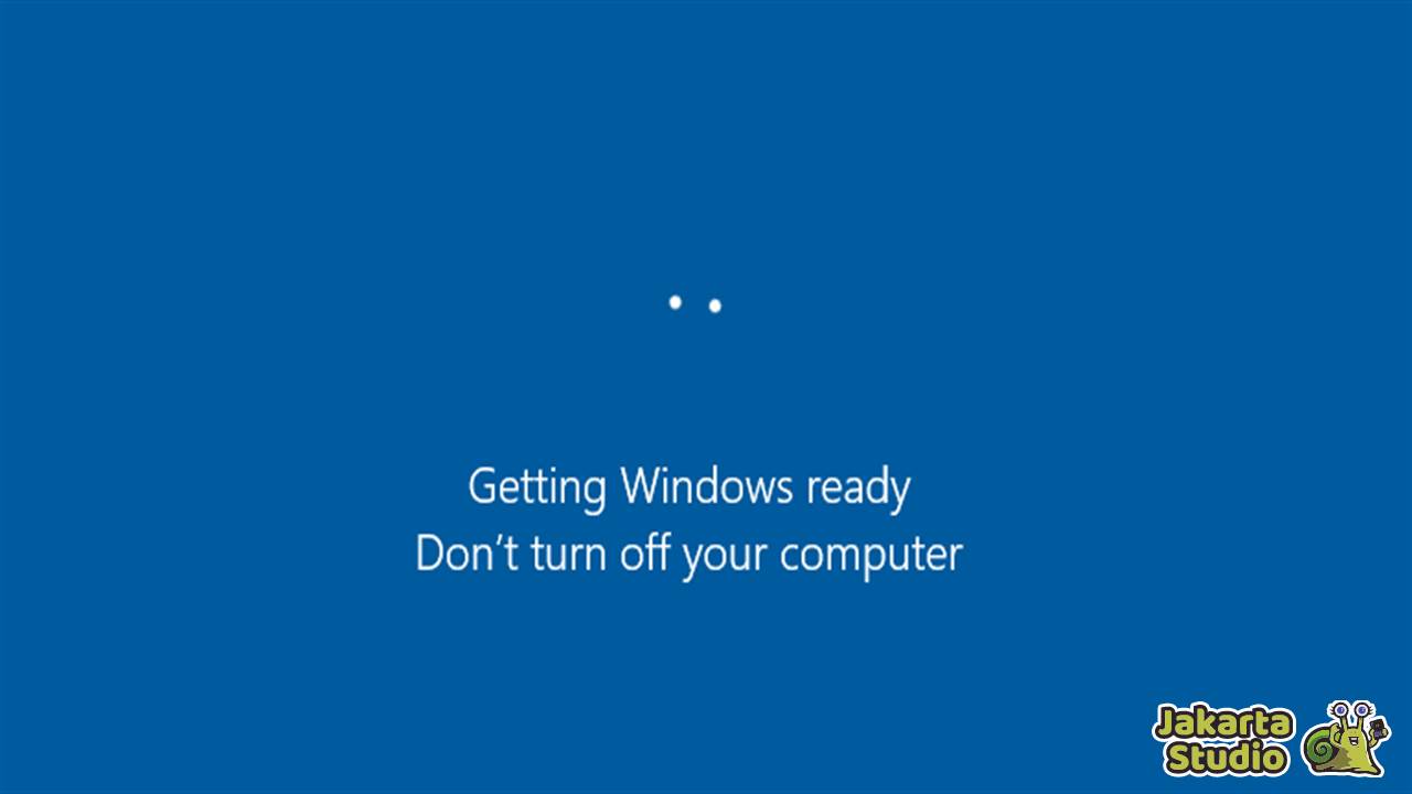 Solusi Stuck Windows Getting Ready