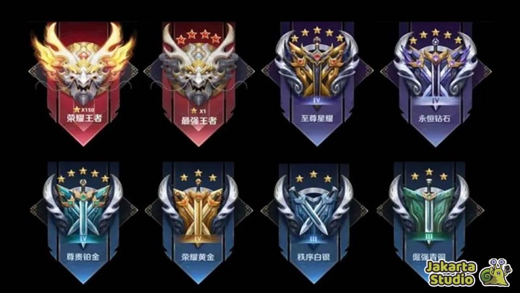 Daftar Urutan Rank di Game Honor of Kings (HOK), Wajib Tahu!