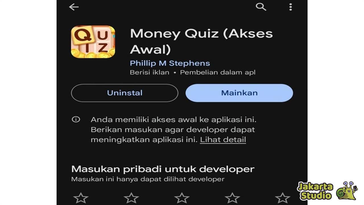 Money Quiz Penghasil Uang