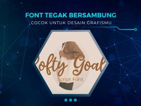 Font Tegak Bersambung