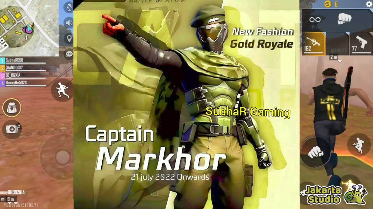 Daftar Skin Gold Royale Free Fire (FF) dan Cara Mendapatkannya