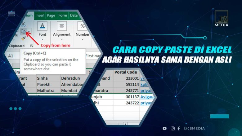 Cara Copy Paste di Excel Agar Hasilnya Sama