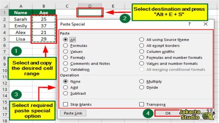 Cara Copy Paste di Excel Agar Hasilnya Sama