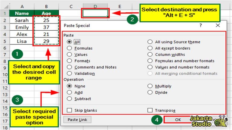 Cara Copy Paste di Excel Agar Hasilnya Sama