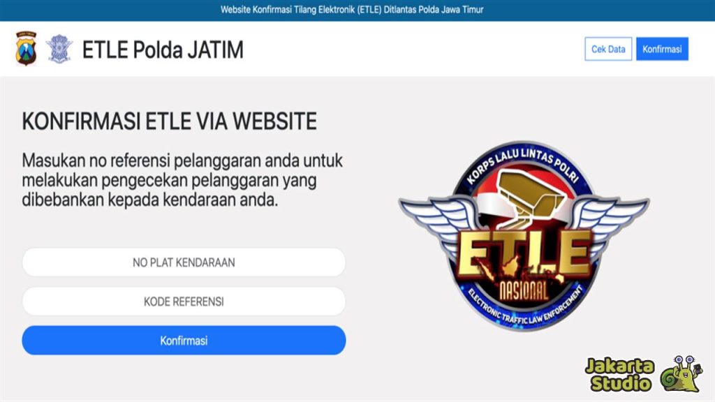 Cara Cek ETLE Online