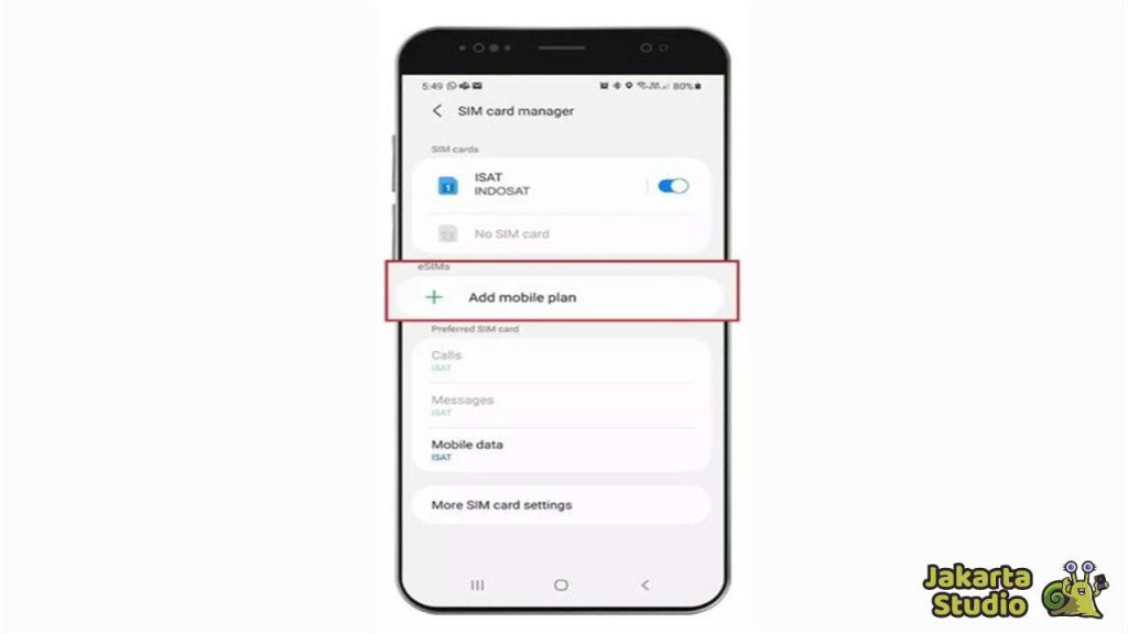 Aktivasi eSIM Indosat di Android