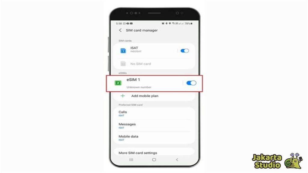 Aktivasi eSIM Indosat di Android