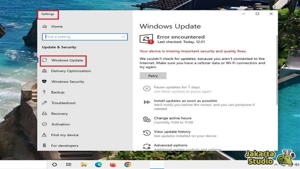 Solusi Search Windows Error