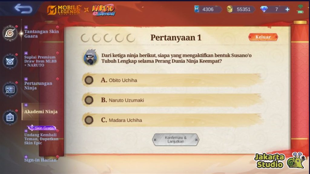 Jawaban Event Akademi Ninja MLBB