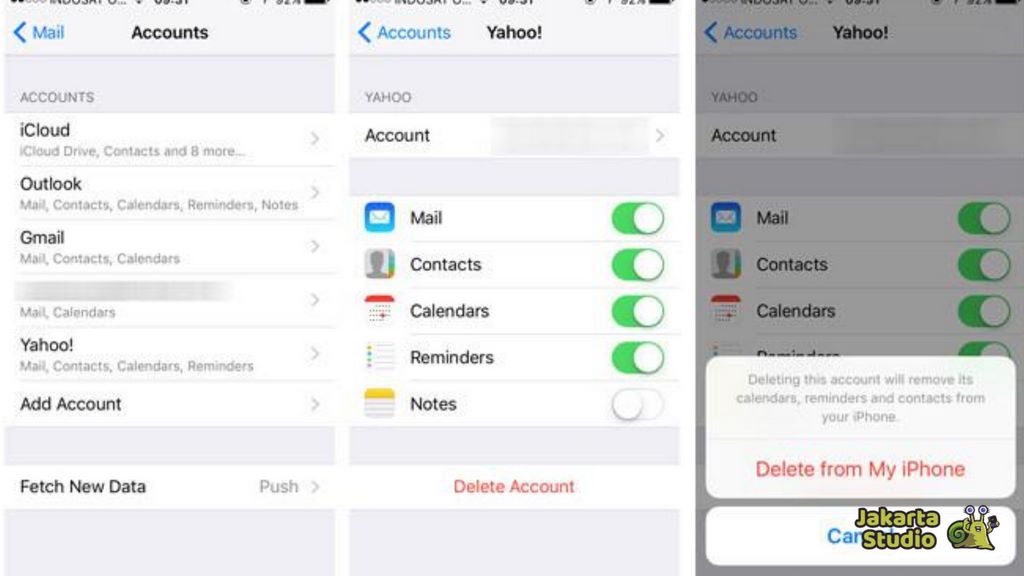 Cara Hapus Akun Google di HP iPhone