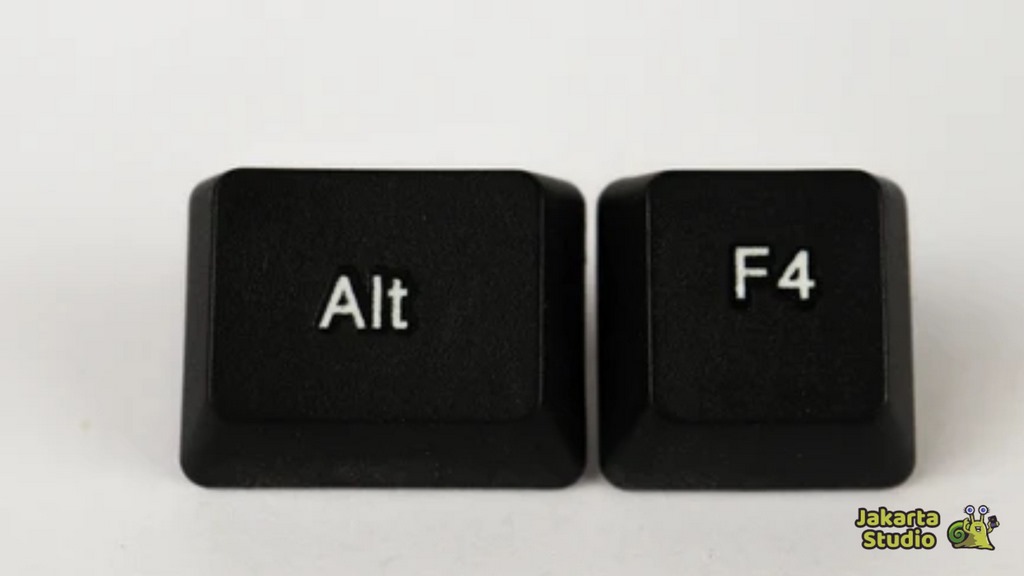 3. kombinasi tombol Alt + F4