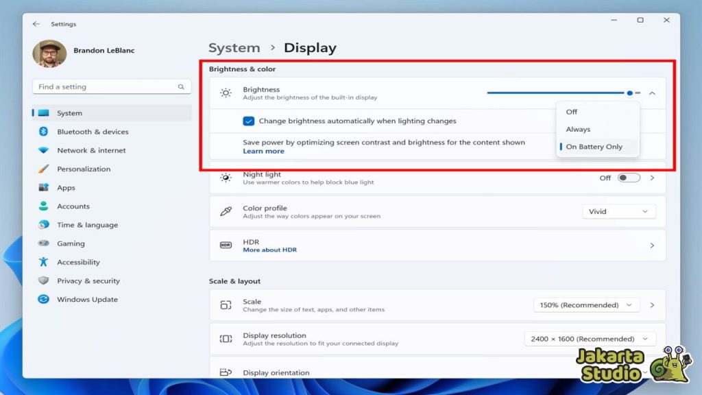 Brightness Windows Tak Bisa Diubah