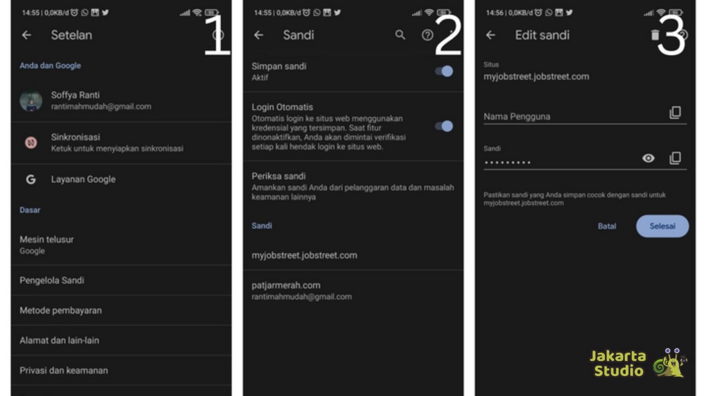 Cara Melihat Kata Sandi Tersimpan di Chrome HP