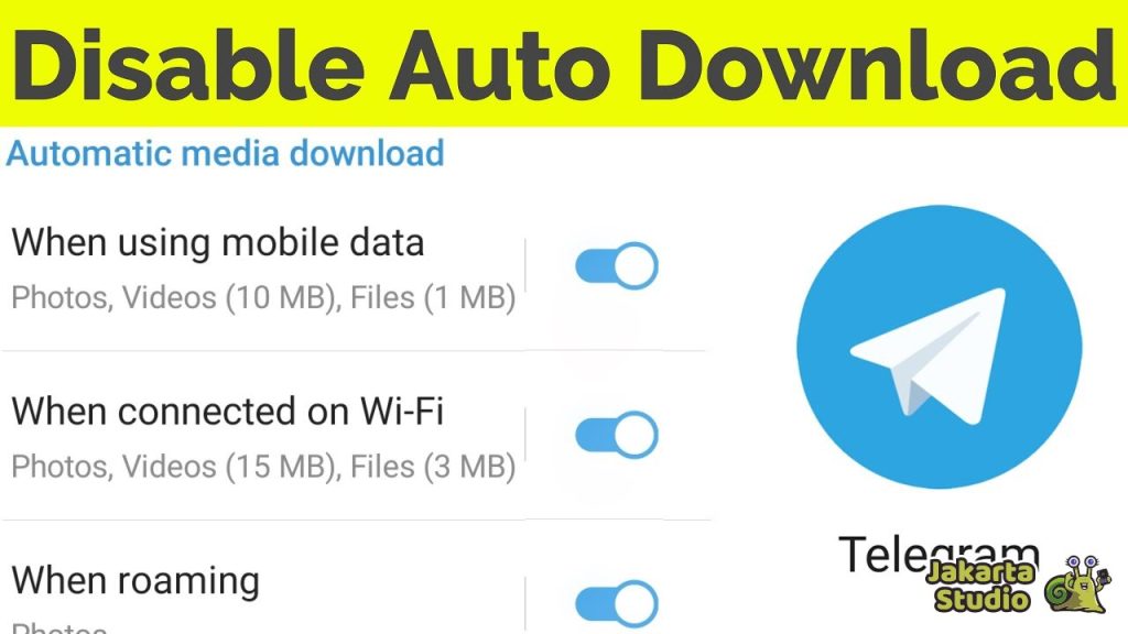 Cara Mematikan Auto Download Telegram