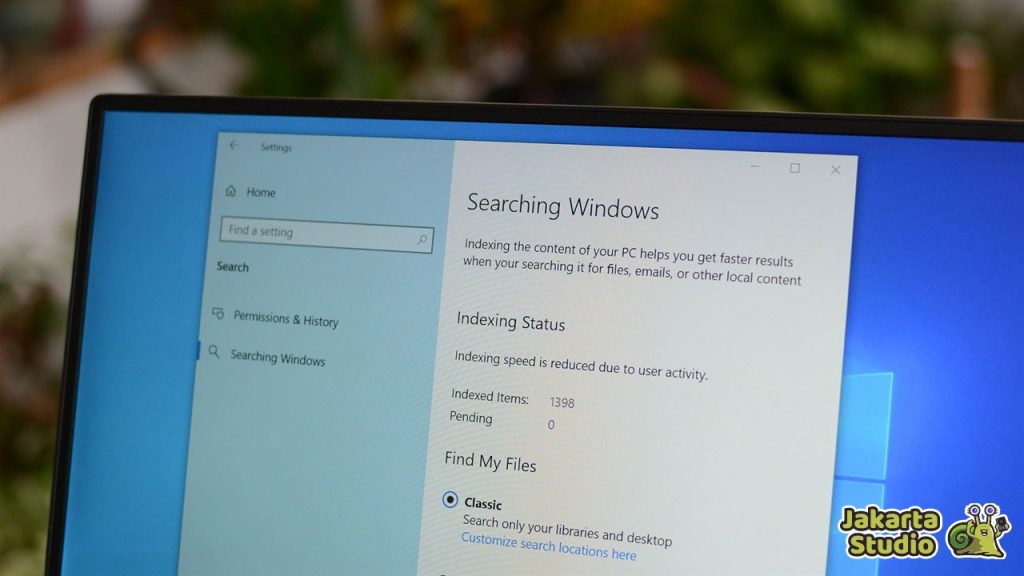 Cara Mematikan Windows Search Indexer