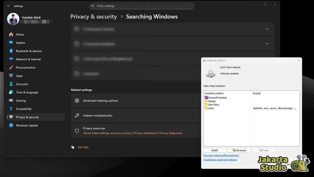 Cara Mematikan Windows Search Indexer