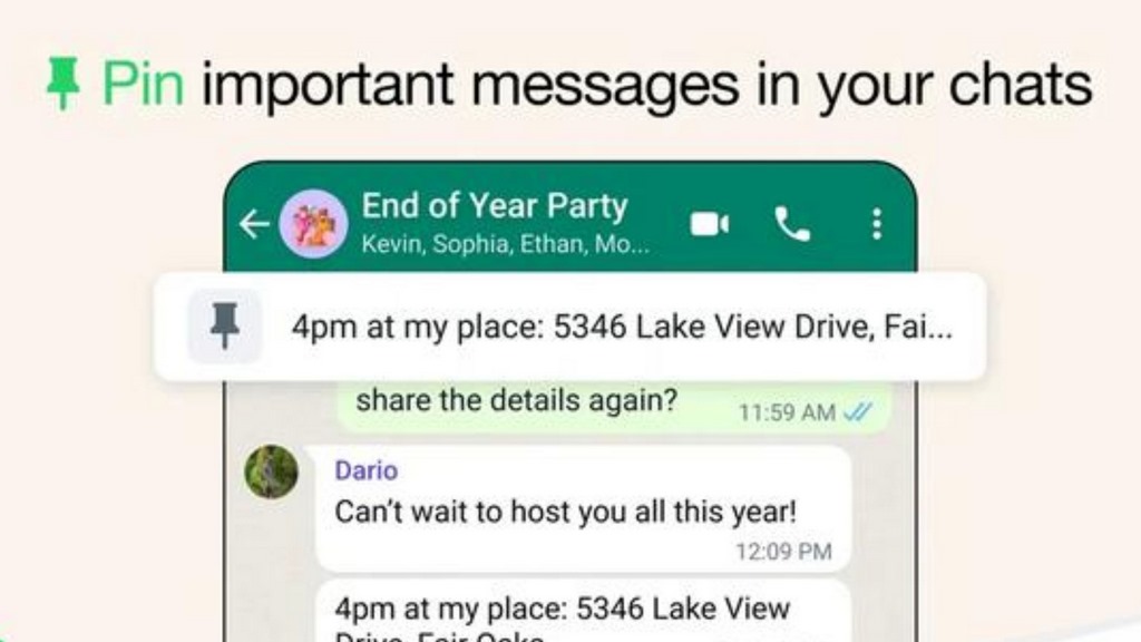 Cara Pin Chat Wa di iPhone
