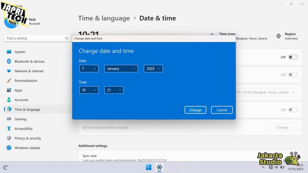 Cara Setting Jam di Laptop Secara Otomatis
