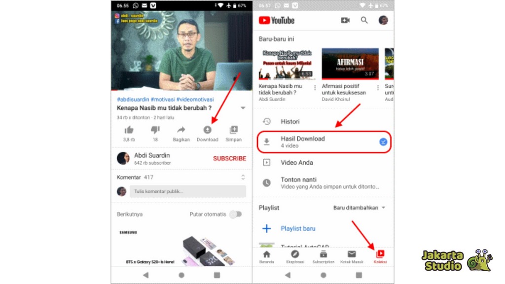 Download Video YouTube Lewat Aplikasi YouTube di HP