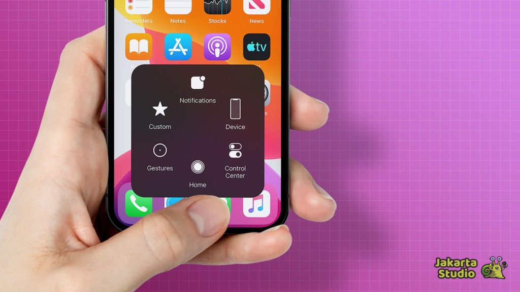 Gunakan Tombol + AssistiveTouch