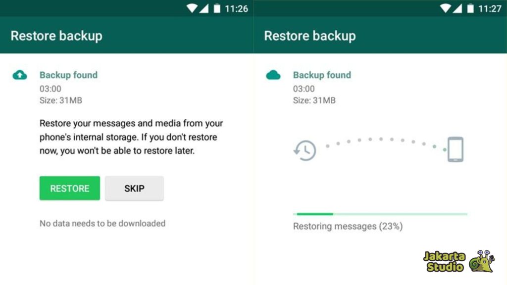 Memulihkan Data WhatsApp di Android