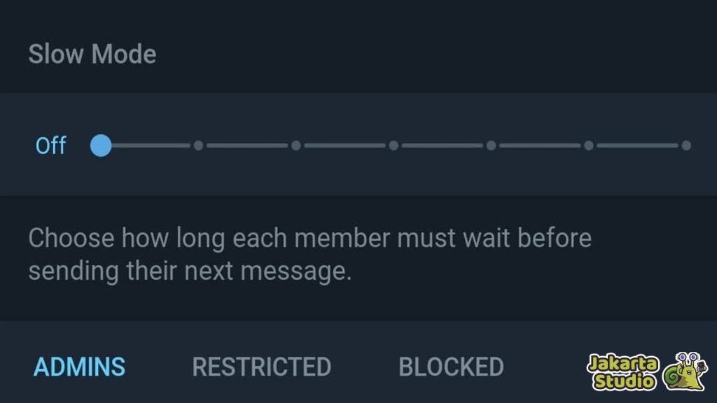 Menonaktifkan Slow Mode Telegram