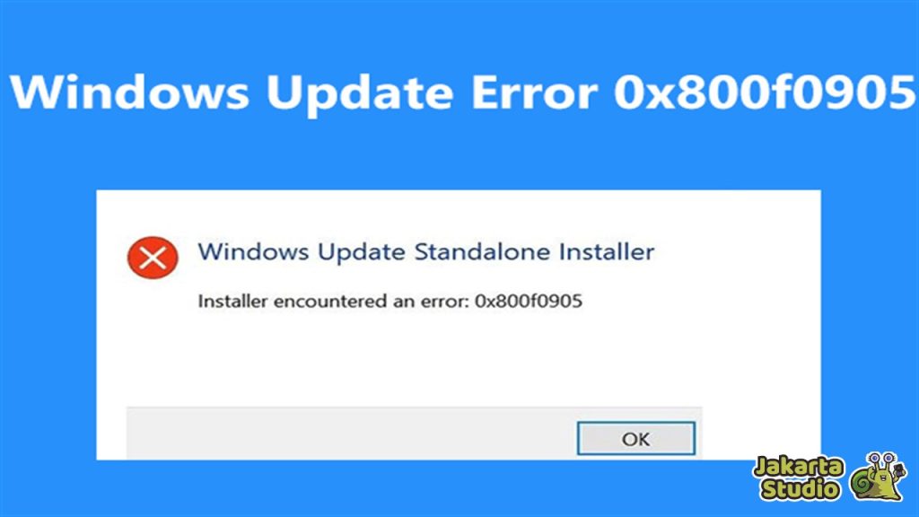 Solusi Error 0x800f0905