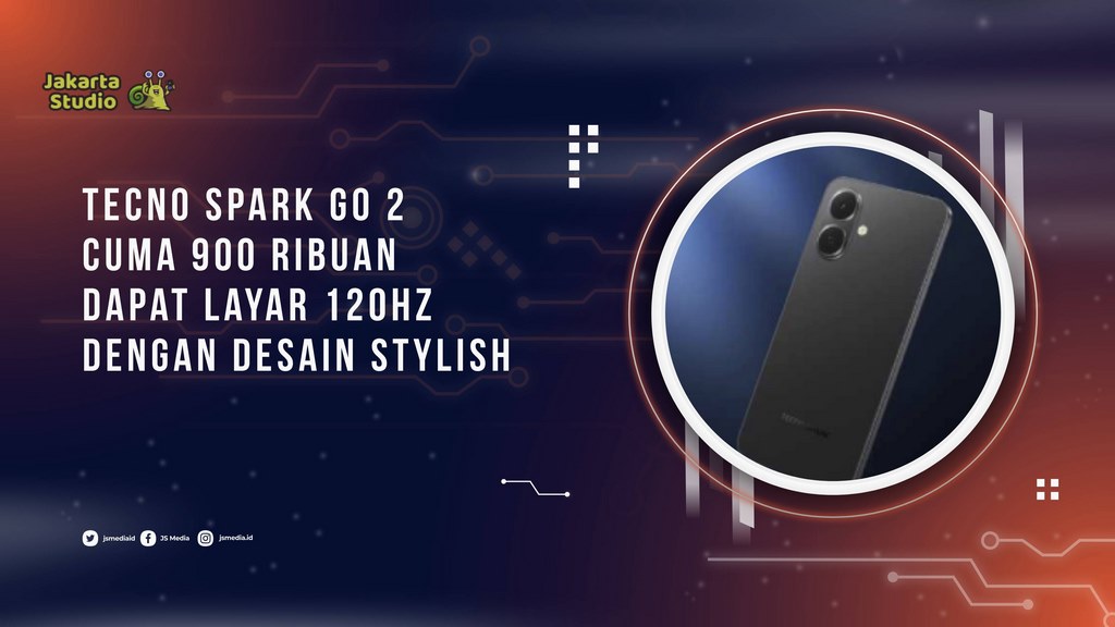 Tecno Spark Go 2: Cuma 900 ribuan dapat Layar 120Hz dengan Desain Stylish