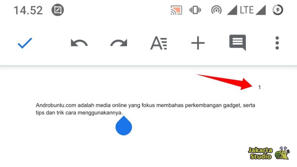 Cara Menambahkan Nomor Halaman di Google Docs dari HP