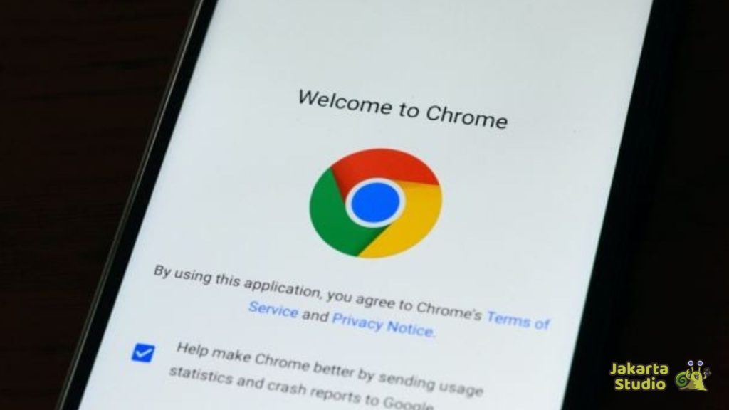 Browser Google Chrome di HP