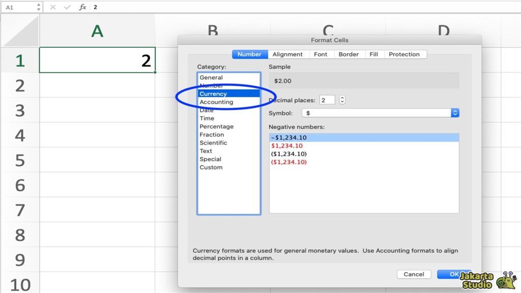 Cara Membuat Simbol Rupiah Excel